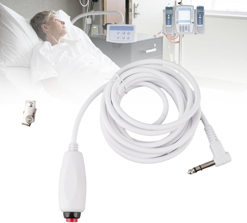 Cuifati Nurse Call Cord,9.8ft Push Cord Cable for Nurse Station with Clip, Handle Universal Replacement Call Cord for Medical Alert Systems Patient Assistance Systems - Image 2